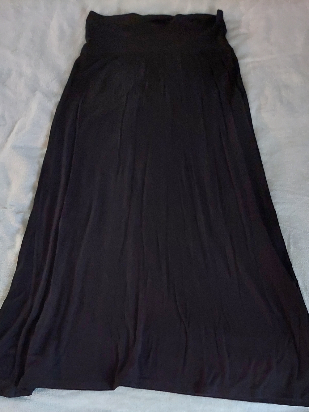 Popana Black Maxi Skirt with Flowy Silhouette
